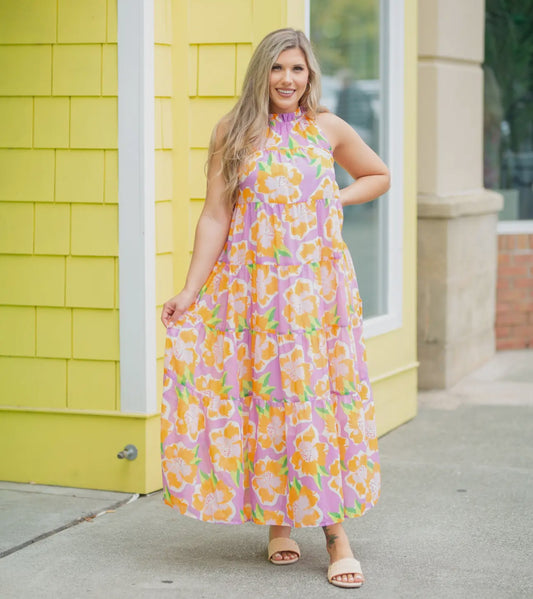 The Bethany Sea Flower Dress