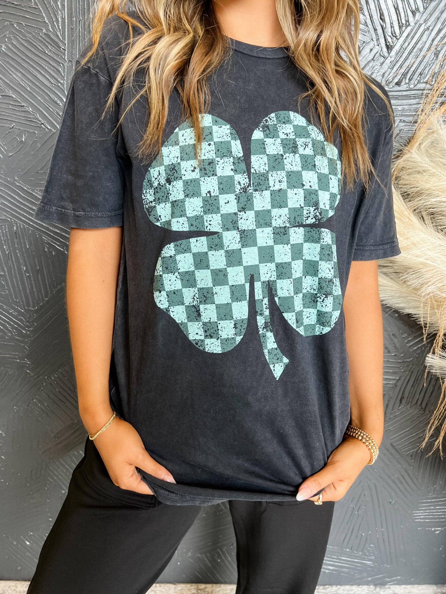 Checkered Clover Tshirt